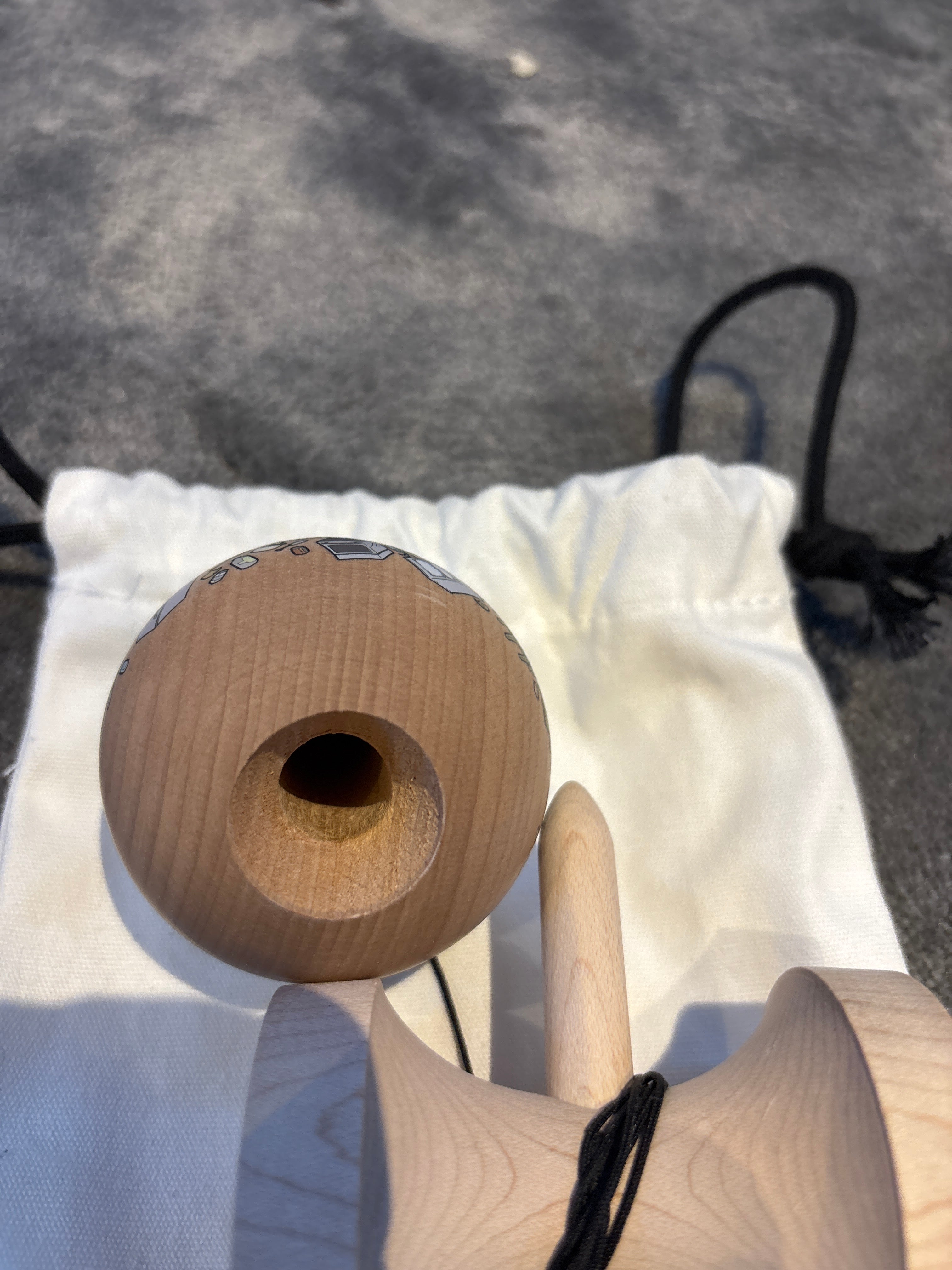 Kendama miguel full set-up, Ken maple Tama beech